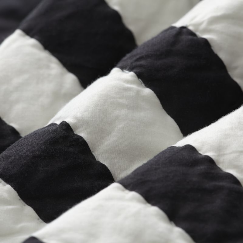 Black and White Geometric Twin Quilt - Image 6
