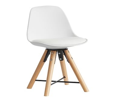 My First Molded Back Play Chair, Simply White/Natural, Standard UPS Delivery - Image 0
