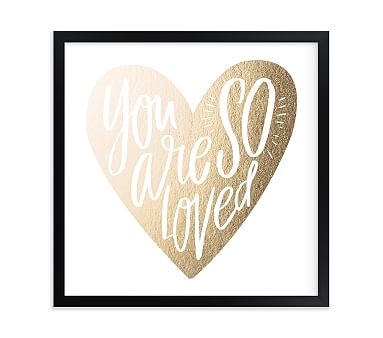 So Loved Heart Wall Art by Minted(R) 8x8, Black - Image 0
