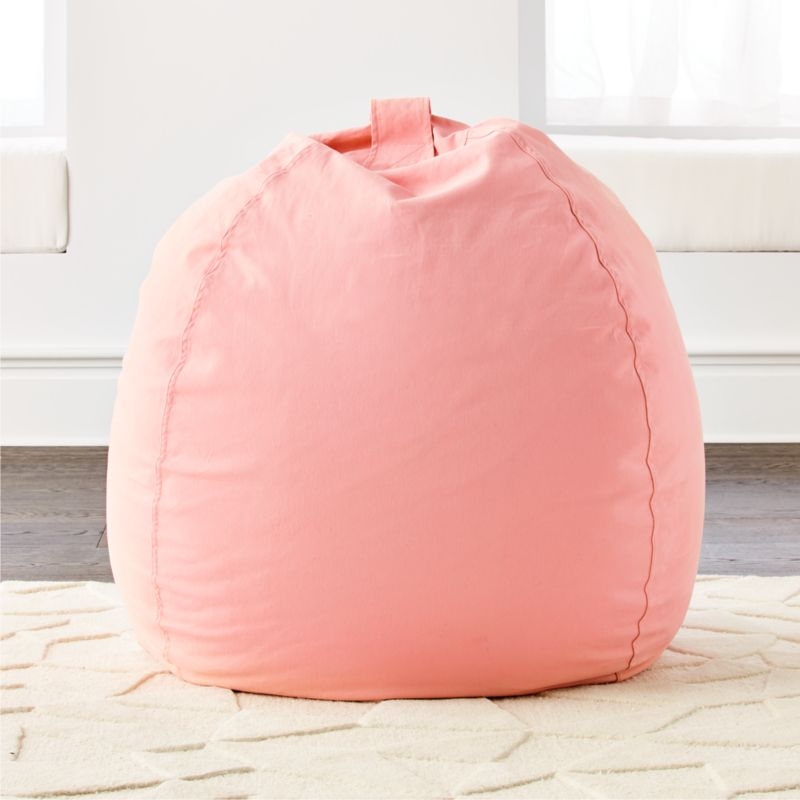 Large Pink Bean Bag Chair- insert and cover- non personalized - Image 1