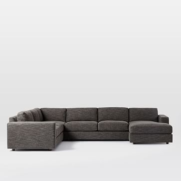 Urban Set 12: Right Arm 3 Seater Sofa, Corner, Armless 2 Seater, Left Arm Chaise, Heathered Tweed, Granite, Down Fill - Image 3