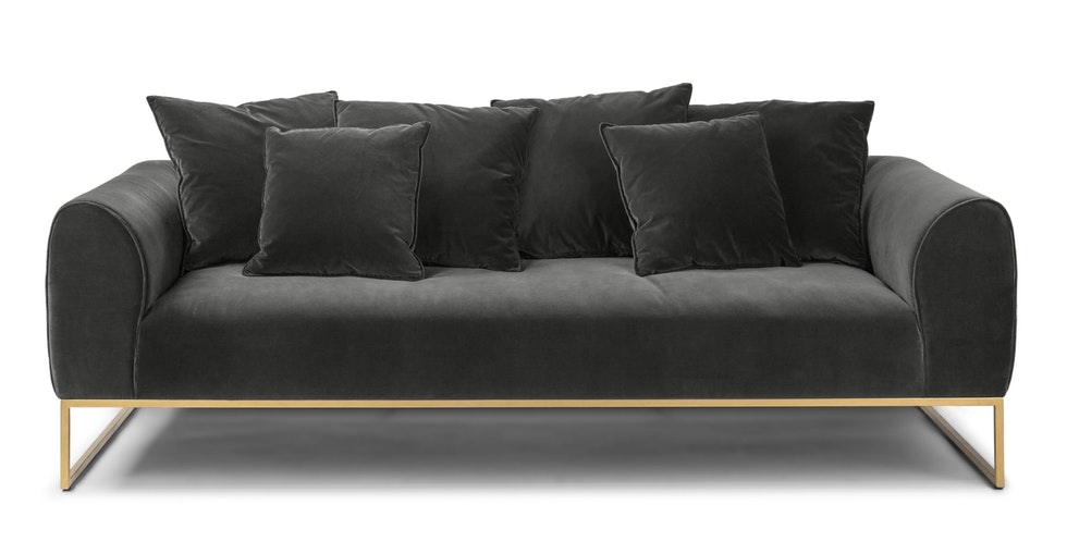 Kits Shadow Gray Sofa - Image 0