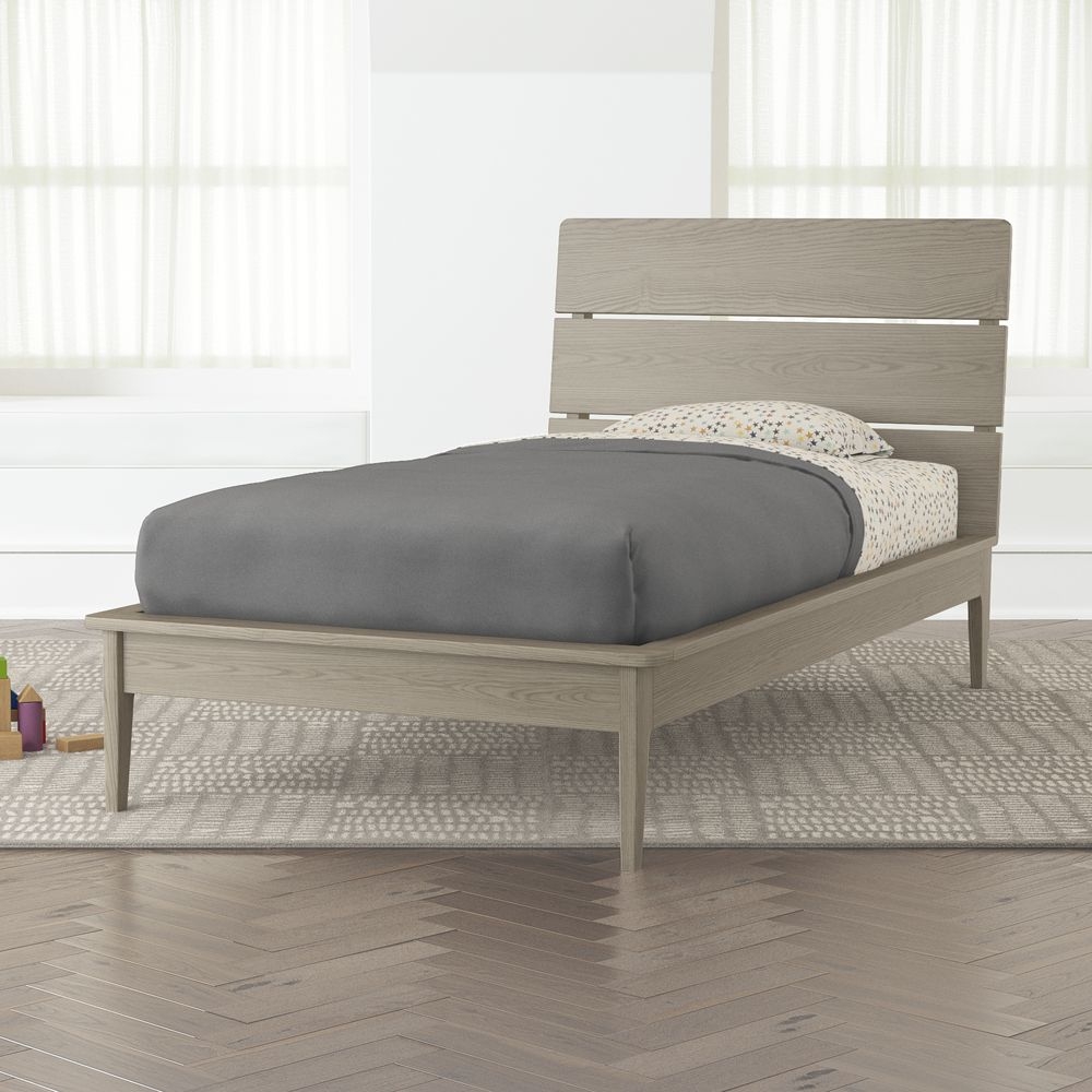 Wrightwood Grey Stain Twin Bed - Image 0