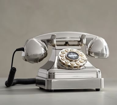 Crosley Kettle Classic Desk Phone, Brushed Chrome - Image 3