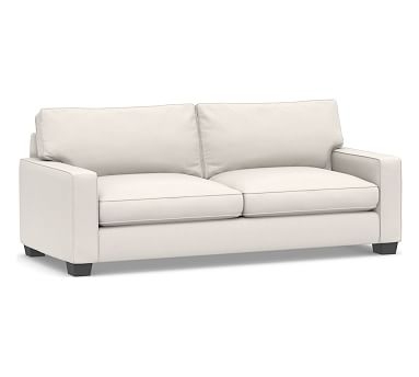PB Comfort Square Arm Upholstered Grand Sofa 87", 2X2, Box Edge, Memory Foam Cushions, Sunbrella(R) Performance Chenille Salt - Image 2