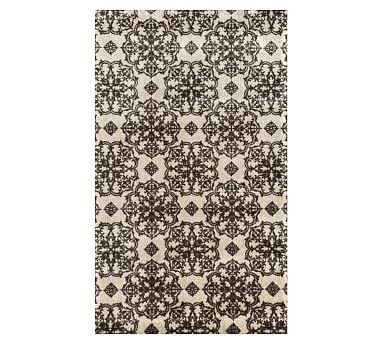 Reibel Indoor/Outdoor Washable Floor Mat, 2.3 x 3.9', Brown/Cream - Image 0