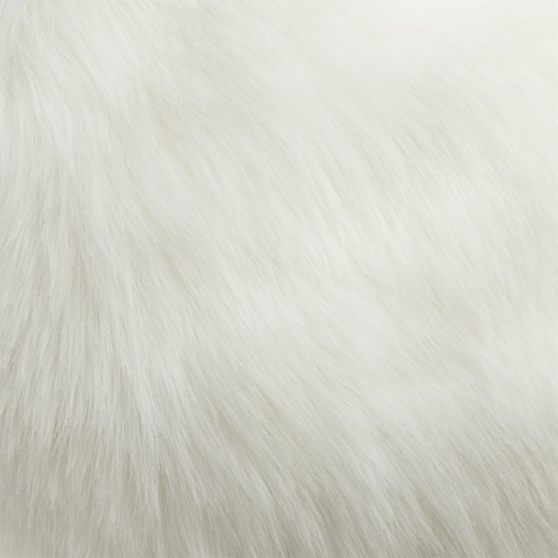 Faux Fur Stocking, White - Image 6