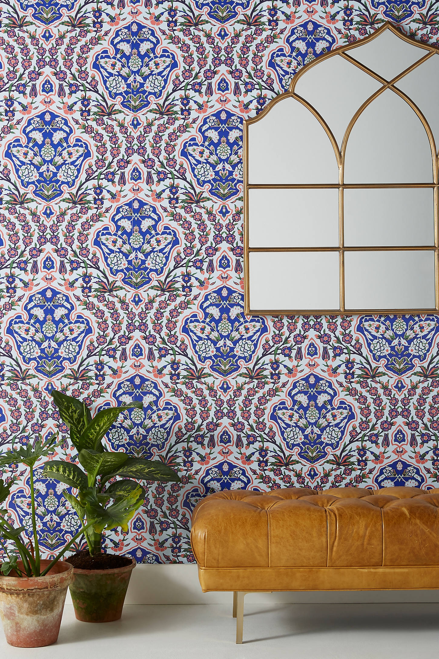 Ottoman Wallpaper By Mitchell Black in Blue - Image 0
