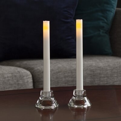 Flameless LED Wax Taper Candles (Set of 2) - Image 0