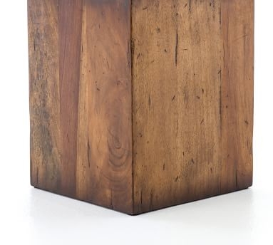 Parkview Reclaimed Wood Accent Cube - Image 4