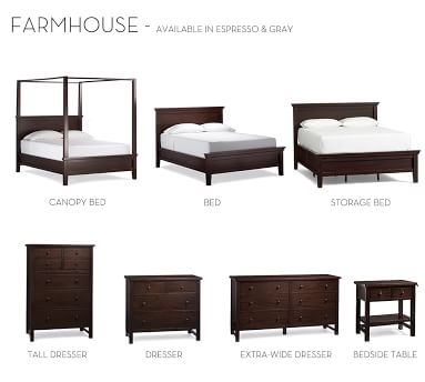 Farmhouse Bed, Queen, Espresso - Image 1