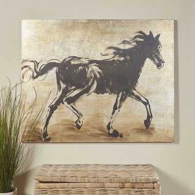 'Black Beauty' Wrapped Canvas Print on Canvas - Image 0