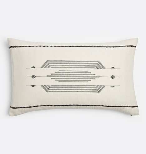Woven Black and White Pillow Cover - Image 0