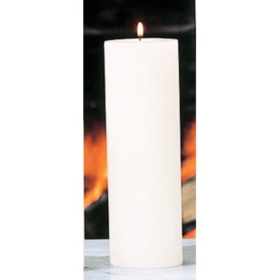 Unscented Ivory Pillar Candle - Image 0