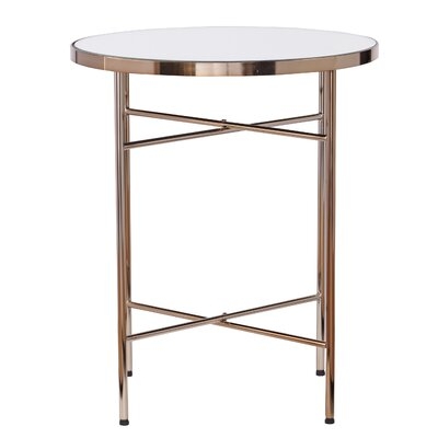 Chesson Mirrored Round End Table - Image 0