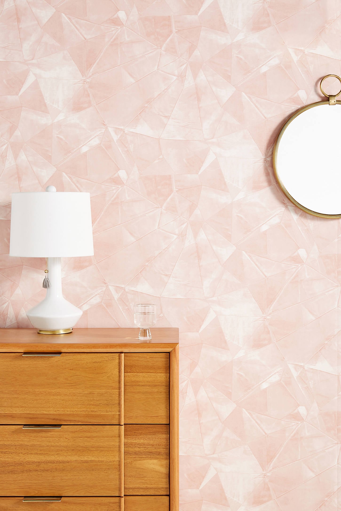 Velvet Crush Wallpaper By York Wallcoverings in Pink - Image 0