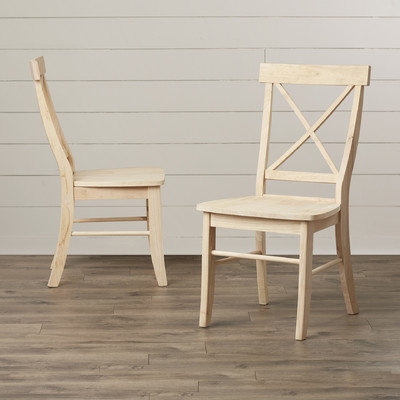 Sawyer Cross Back Solid Wood Dining Chair (Set of 2) - Image 0