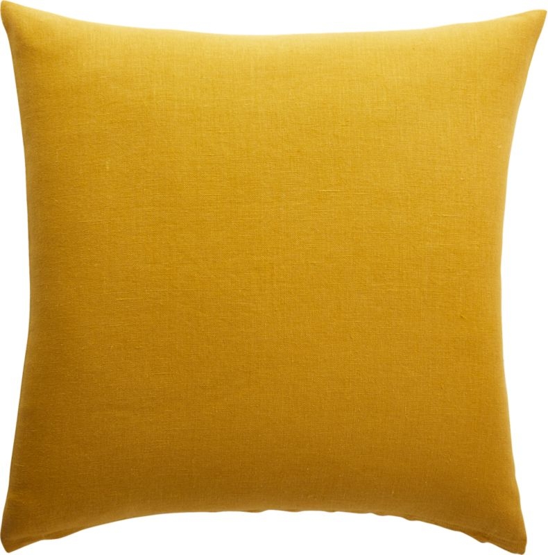 20" Linon Acid Green Pillow with Feather-Down Insert - Image 2