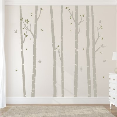 Birch Tree Forest Wall Decal - Image 0