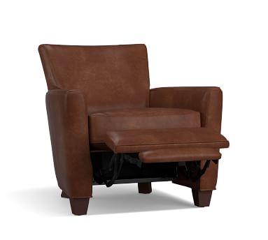 Irving Square Arm Leather Recliner, Polyester Wrapped Cushions, Statesville Espresso - Image 3
