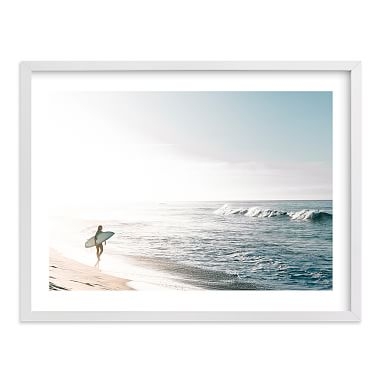 Surfer Girl Wall Art by Minted(R), 16"x20", White - Image 0