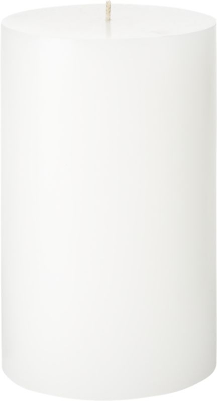 White Pillar Candle 4x6 - Image 2