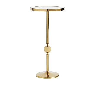 Ayla Accent Table, Brass/Mirror - Image 0