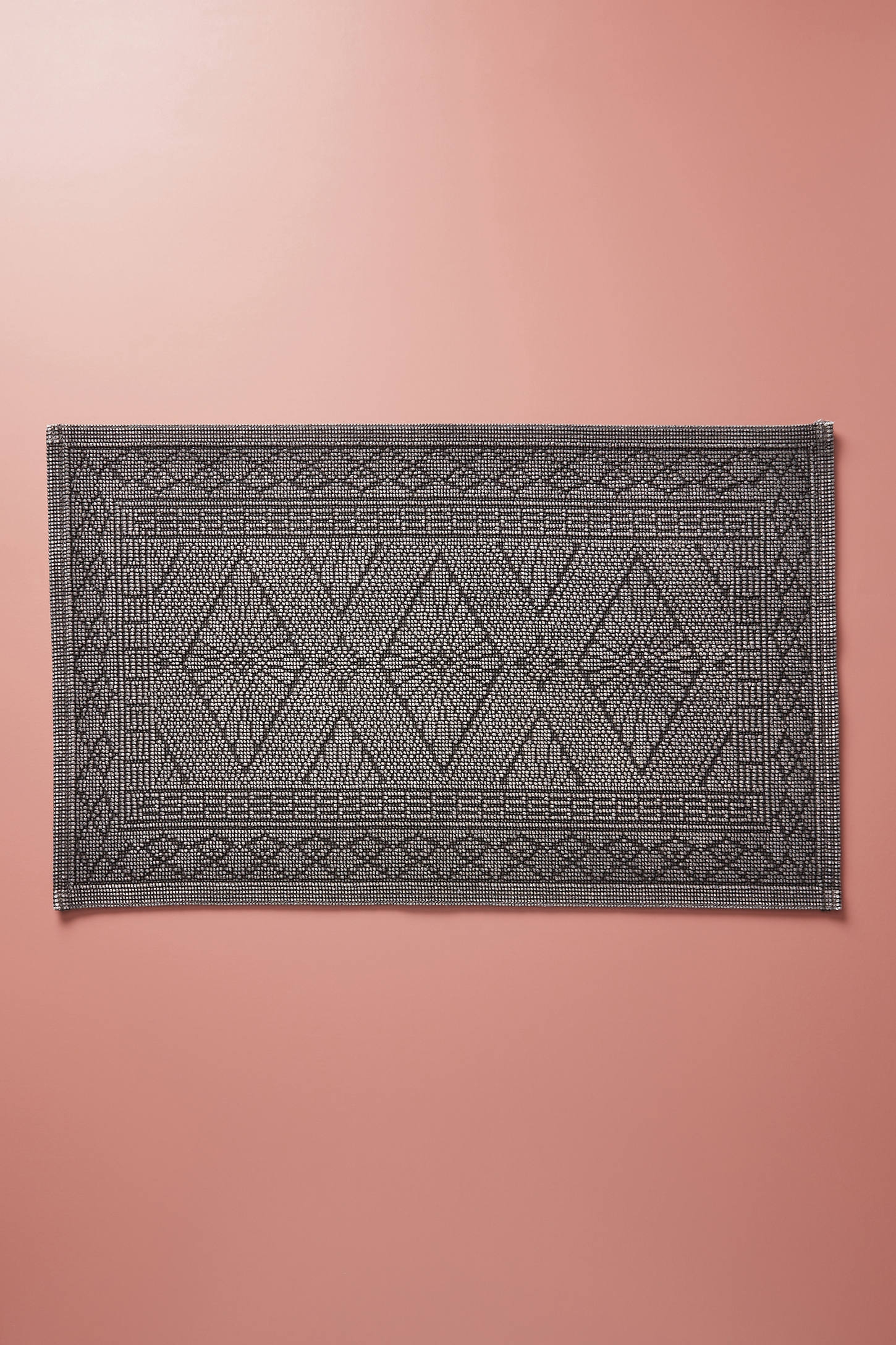 Misona Bath Mat By Anthropologie in Grey Size S - Image 0