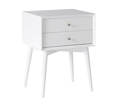 west elm x pbk Mid-Century Nightstand, White, In-Home Delivery - Image 0