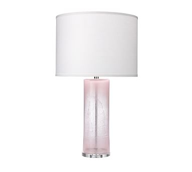 Georgia Table Lamp, Pink glass - Image 0