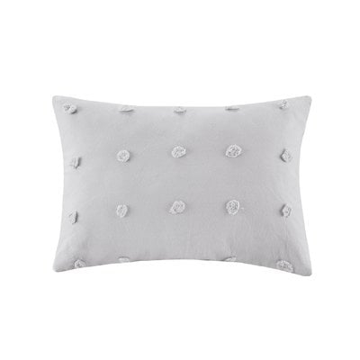 Aiden Jacquard Pom Pom Cotton Throw Pillow - Image 0