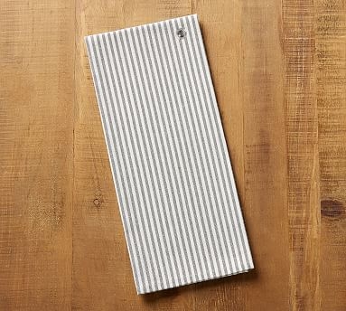 Wheaton Stripe Tea Towel - Charcoal - Image 0