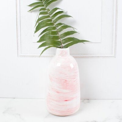 Albertville Small Vase - Pink Swirl - Image 0