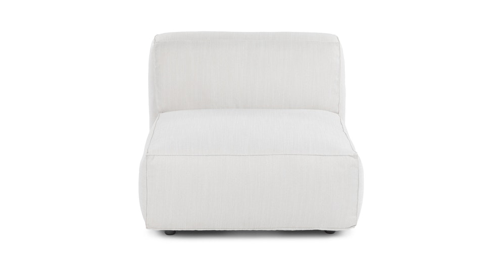 Solae Chill White Armless Chair Module - Image 0