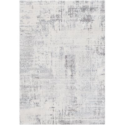 Heger Distressed Abstract Gray/Taupe Area Rug - Image 0