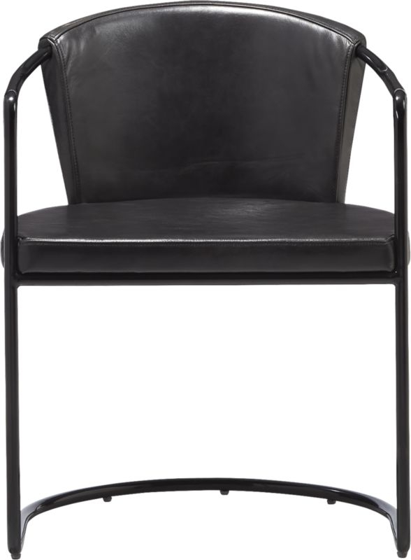 Cleo Black Cantilever Chair - Image 3