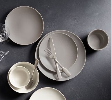 Mason Stoneware Dinner Plates, Set of 4 - Matte Graphite Gray - Image 1