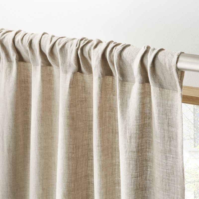 Natural Linen Curtain Panel 48"x120" - Image 6