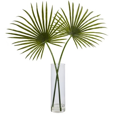 Arrangement Floor Palm Plant in Decorative Vase - Image 0