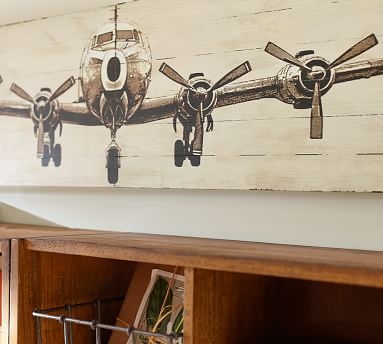 Small Planked Airplane Panels, 12 x 50" - Image 3