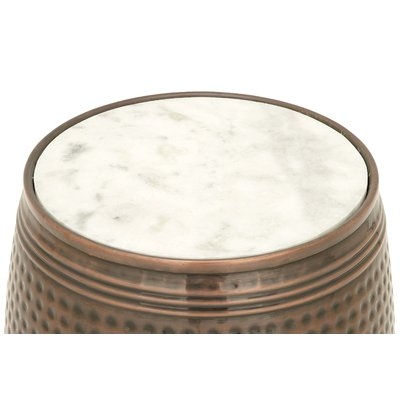 Metal and Marble End Table - Image 0