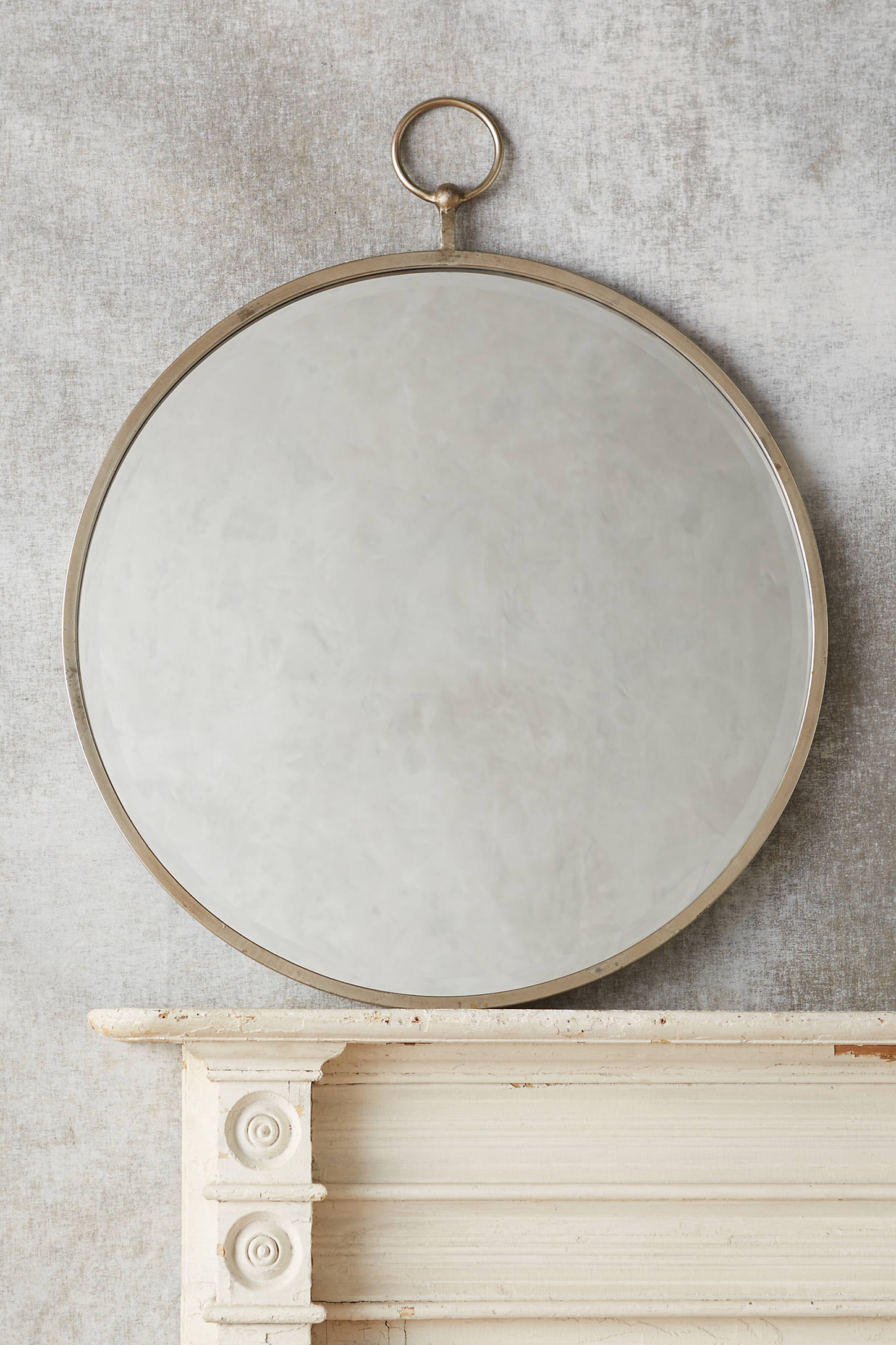 Hoop Mirror By Anthropologie in Grey - Image 0