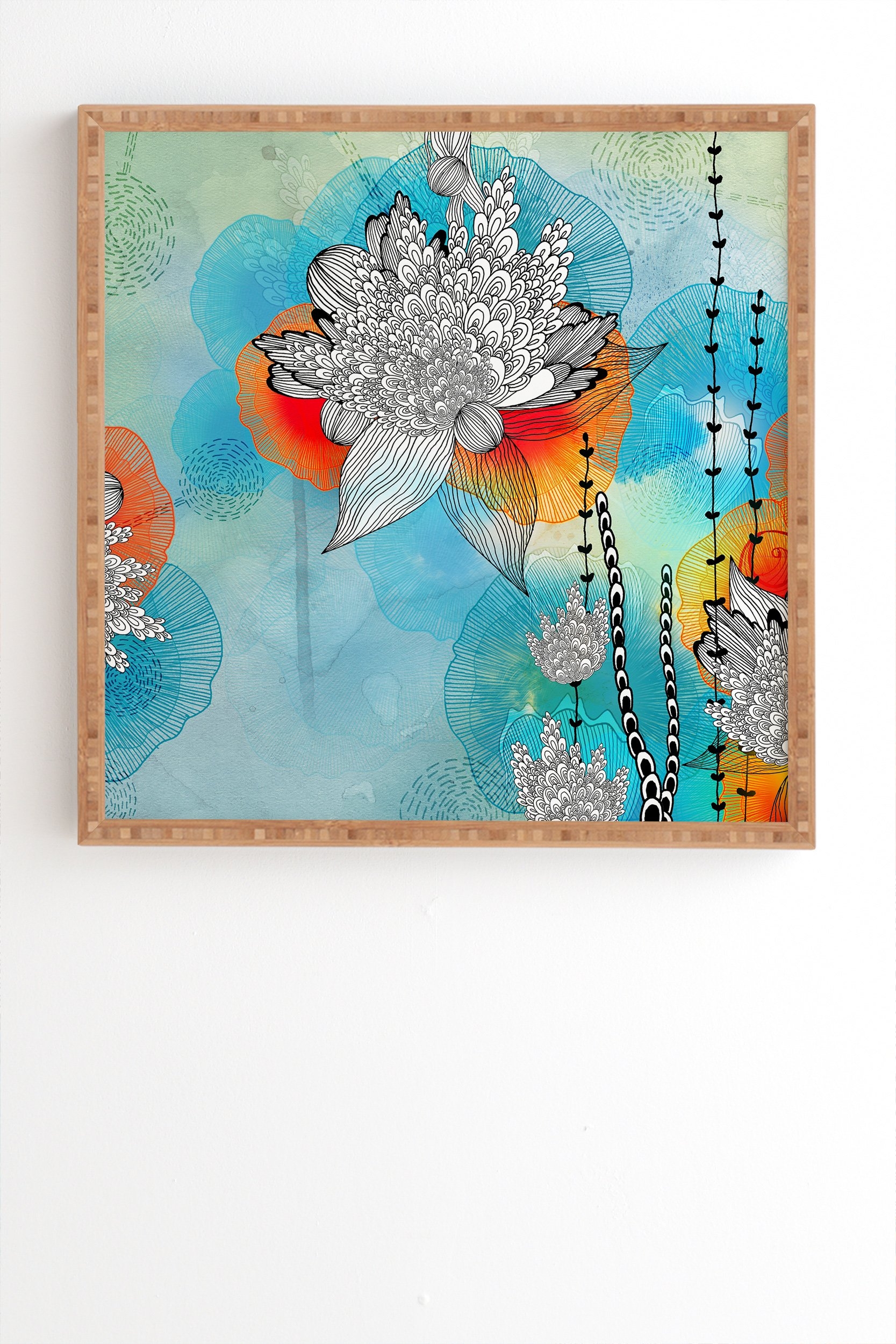 Iveta Abolina Coral Framed Wall Art - 11" x 13" - Image 1
