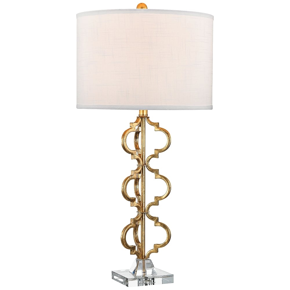 Dimond Castile Gold Leaf Stacked Curve Metal Table Lamp - Style # 9W342 - Image 0