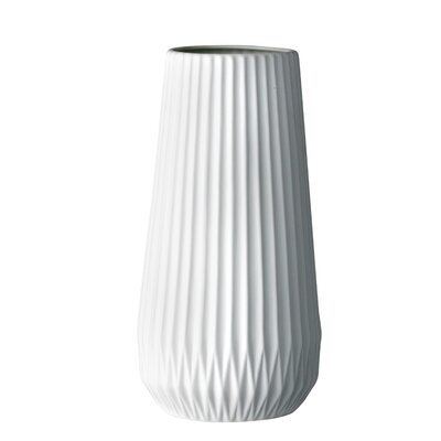 White 11.42'' Stoneware Table Vase - Image 0