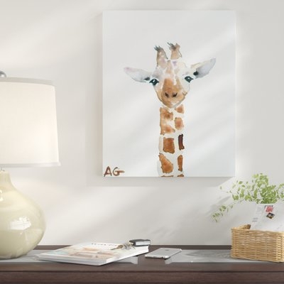 'Giraffe' Graphic Art Print on Wrapped Canvas - Image 0
