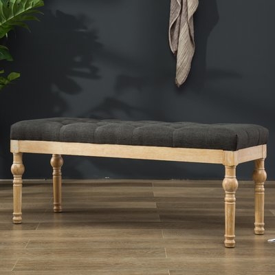 Brockwell Button Tufted Upholstered Bench - Image 0