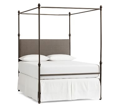 Antonia Canopy Bed Queen, Charcoal - Image 2