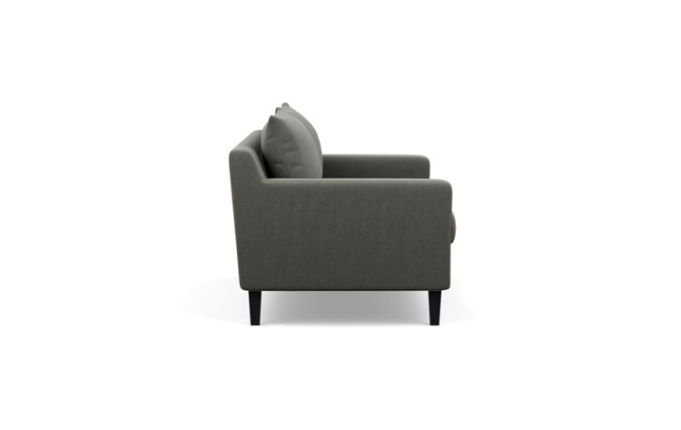 Sloan Sofa with Grey Tent Fabric and Painted Black legs - Image 2