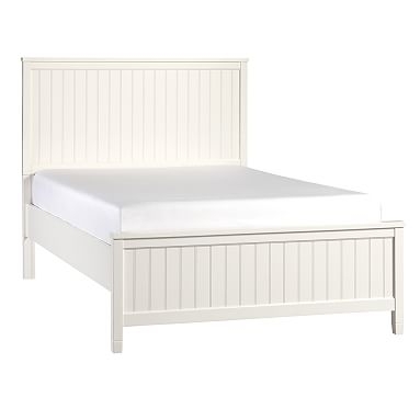 Beadboard Basic Bed, Queen, Simply White - Image 0